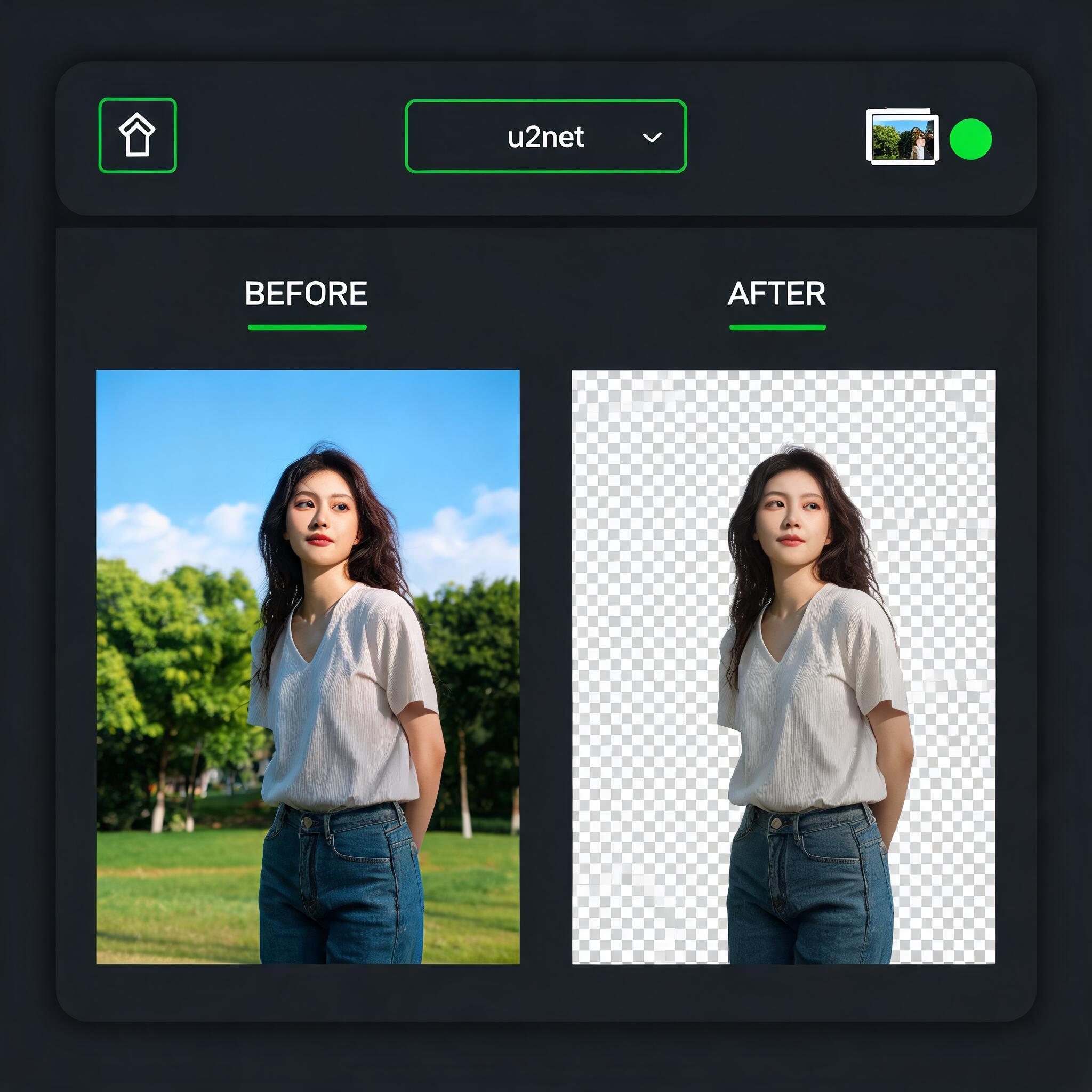 AI Background Remover Interface