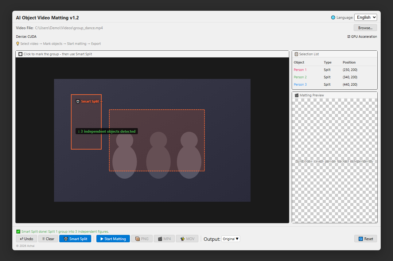 Smart Split Feature